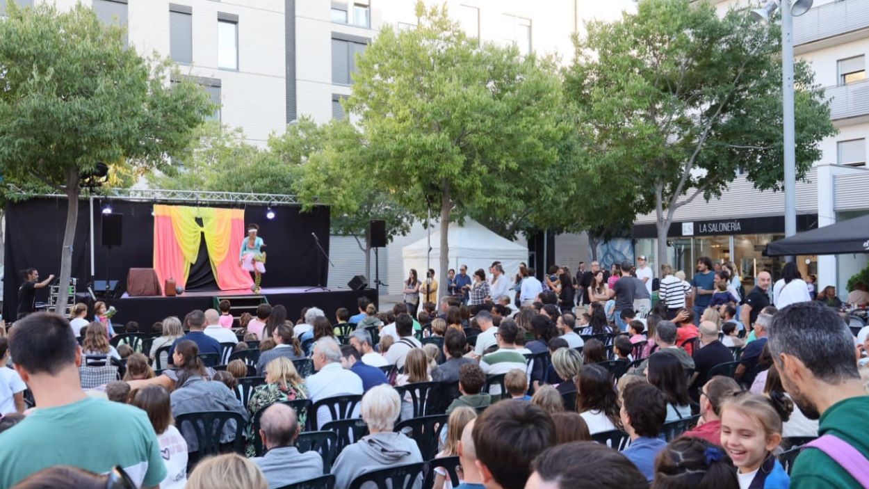 Un moment de la Festa Major de Volpelleres, a la plaa dels Rabassaires / Foto: Ajuntament Sant Cugat