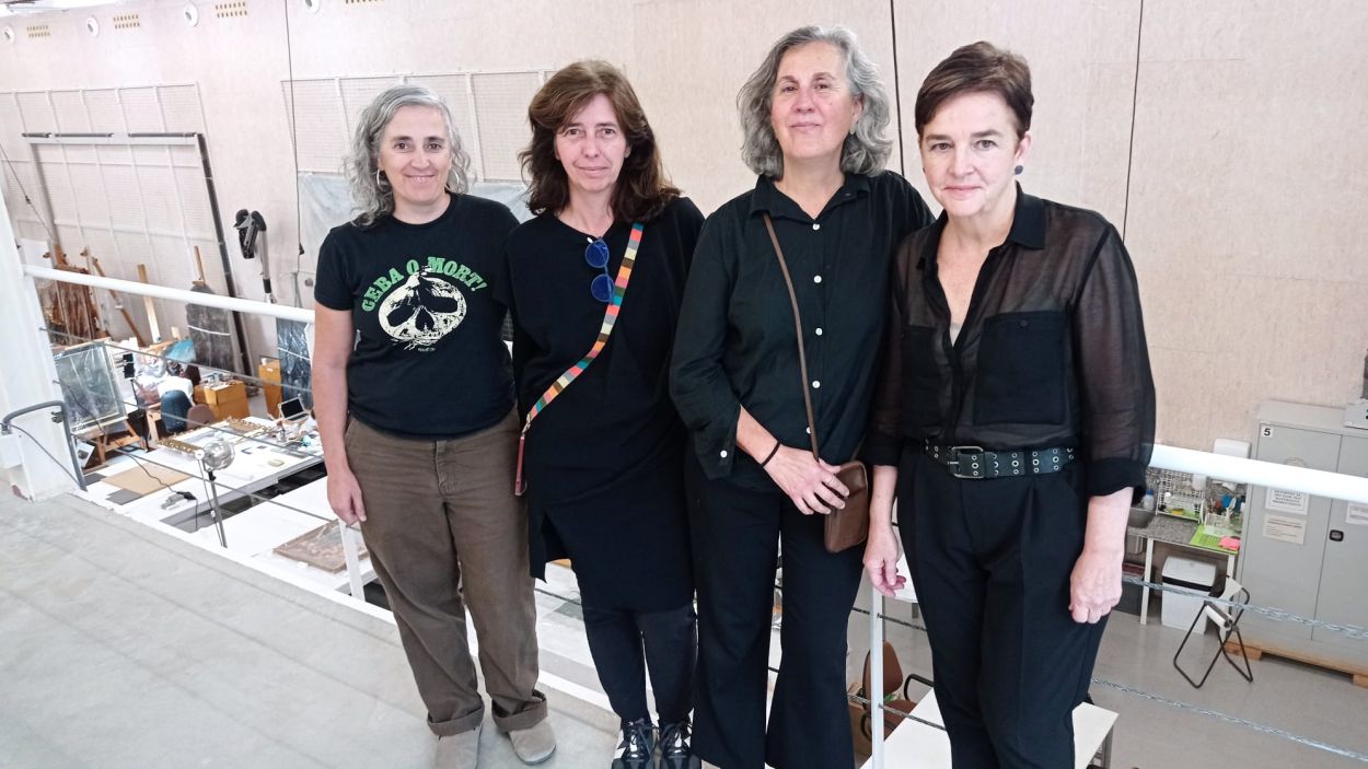 Marta Badia, Esther Gual, Maite Toneu i Mireia Mestre al CRBMC / Foto: Cugat Mdia