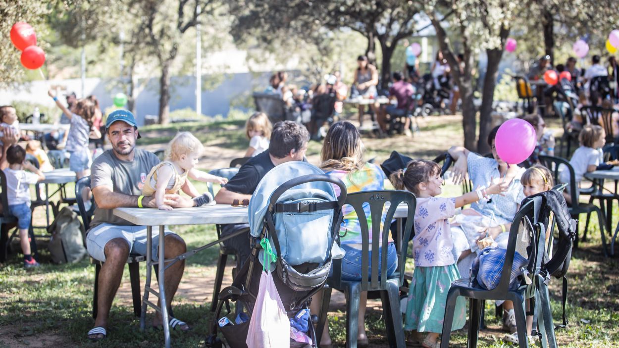 Una de les zones del Festival Petits Camaleons el 2023