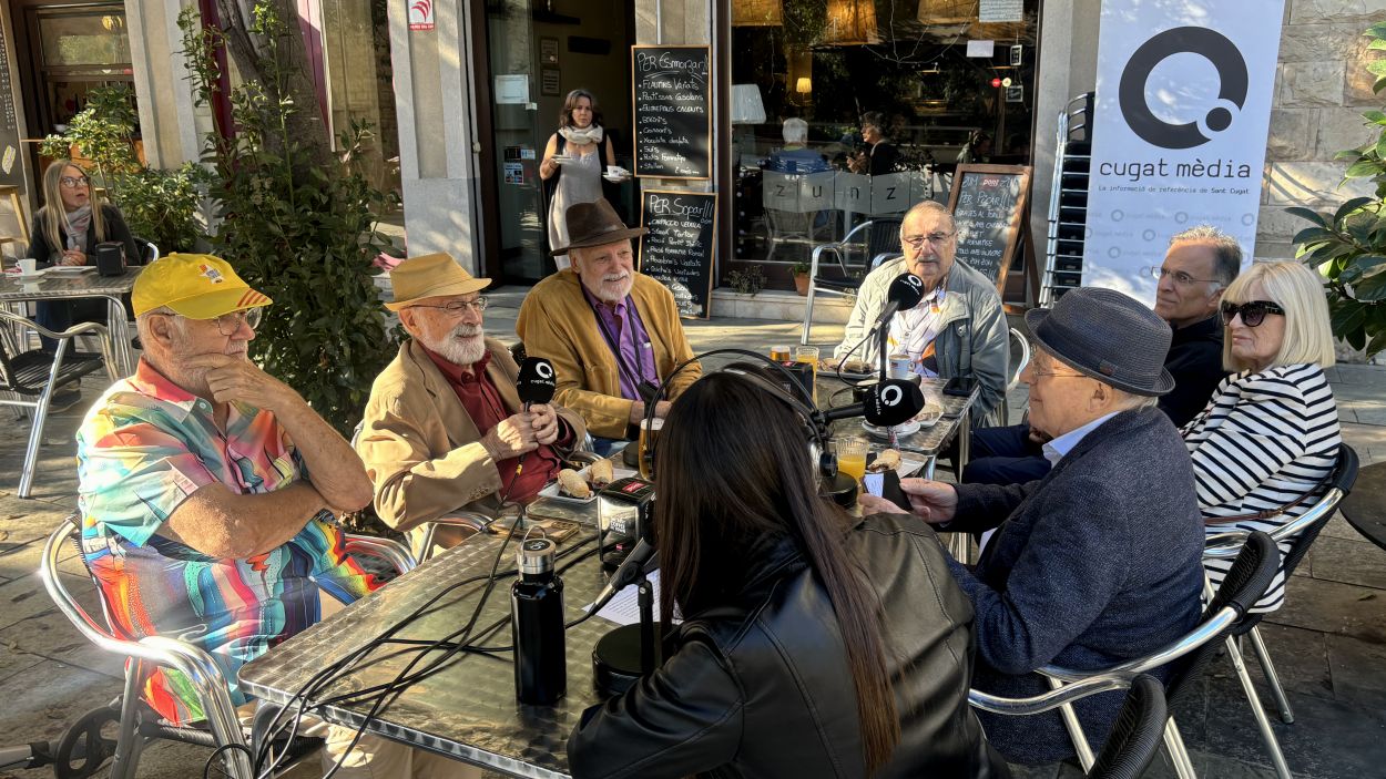 D'esquerra a dreta: Toni Rueda, Eduard Jener, Xavier Tor, Salvador Fenollar, Xavier Escura, ngels Solar, Jaume Pla i Alba Triad / Foto: Cugat Mdia