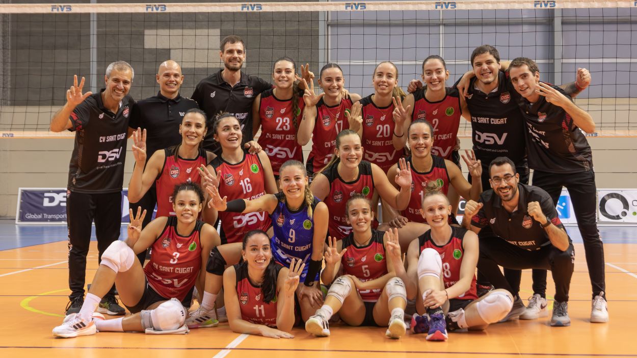 El DSV Volei Sant Cugat, preparat per al debut europeu / Foto: Mireia Norberto