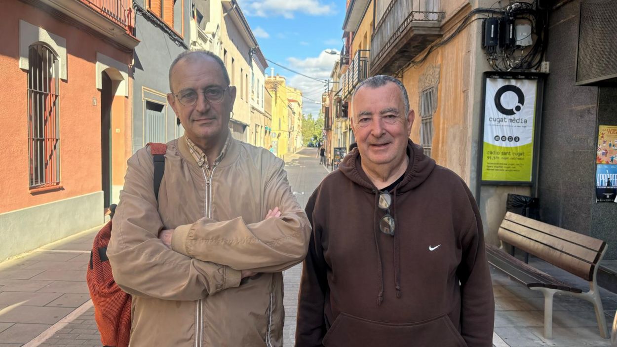 Jordi Casanovas i Ricard de No davant de Cugat Mdia / Foto: Cugat Mdia