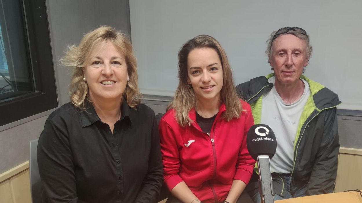 La Marxa de la Salut i el Futbol Sala Sant Cugat femen a l'estudi Ramon Barnils / Foto: Cugat Mdia