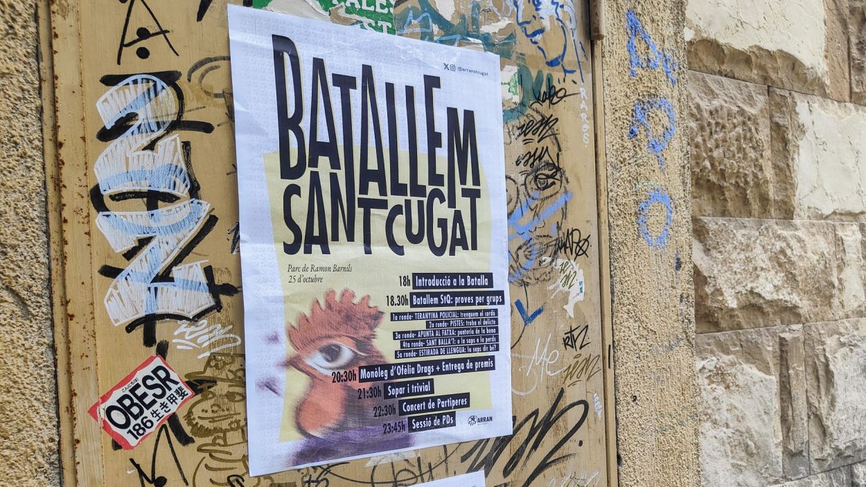 Cartell dels actes 'Batallem Sant Cugat' / Foto: Cugat Mdia