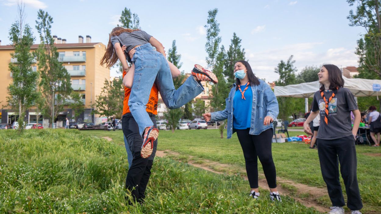 Un grup de joves a l'Esplaiada de 2022 / Foto: Ajuntament de Sant Cugat