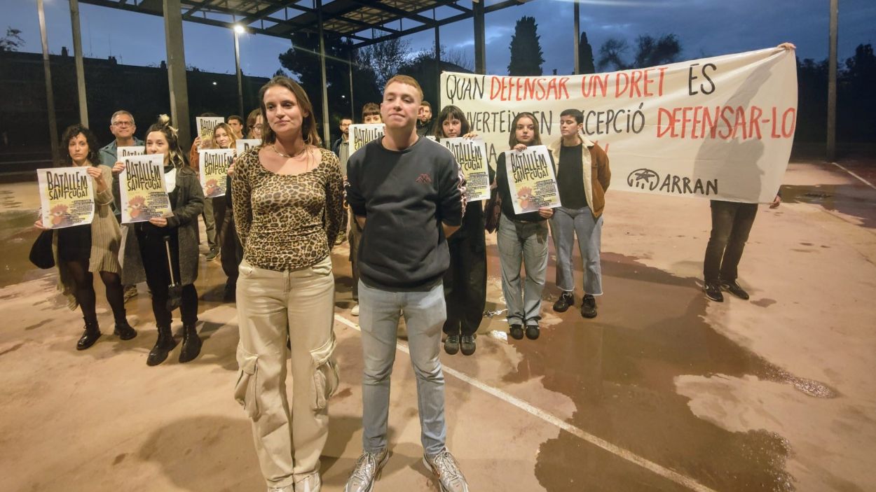 Protesta d'Arran al parc Ramon Barnils / Foto: Cugat Mdia