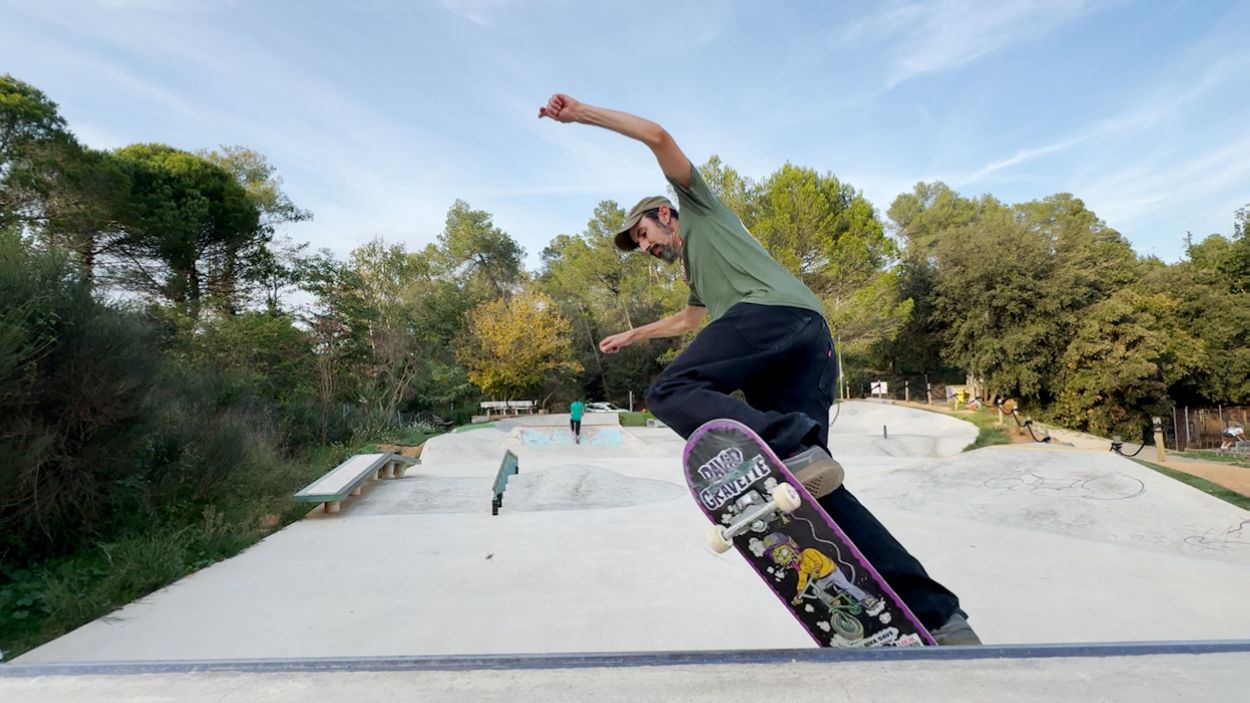 Eloi Alegre, a l'skatepark de la Floresta / Foto: Cugat Mdia