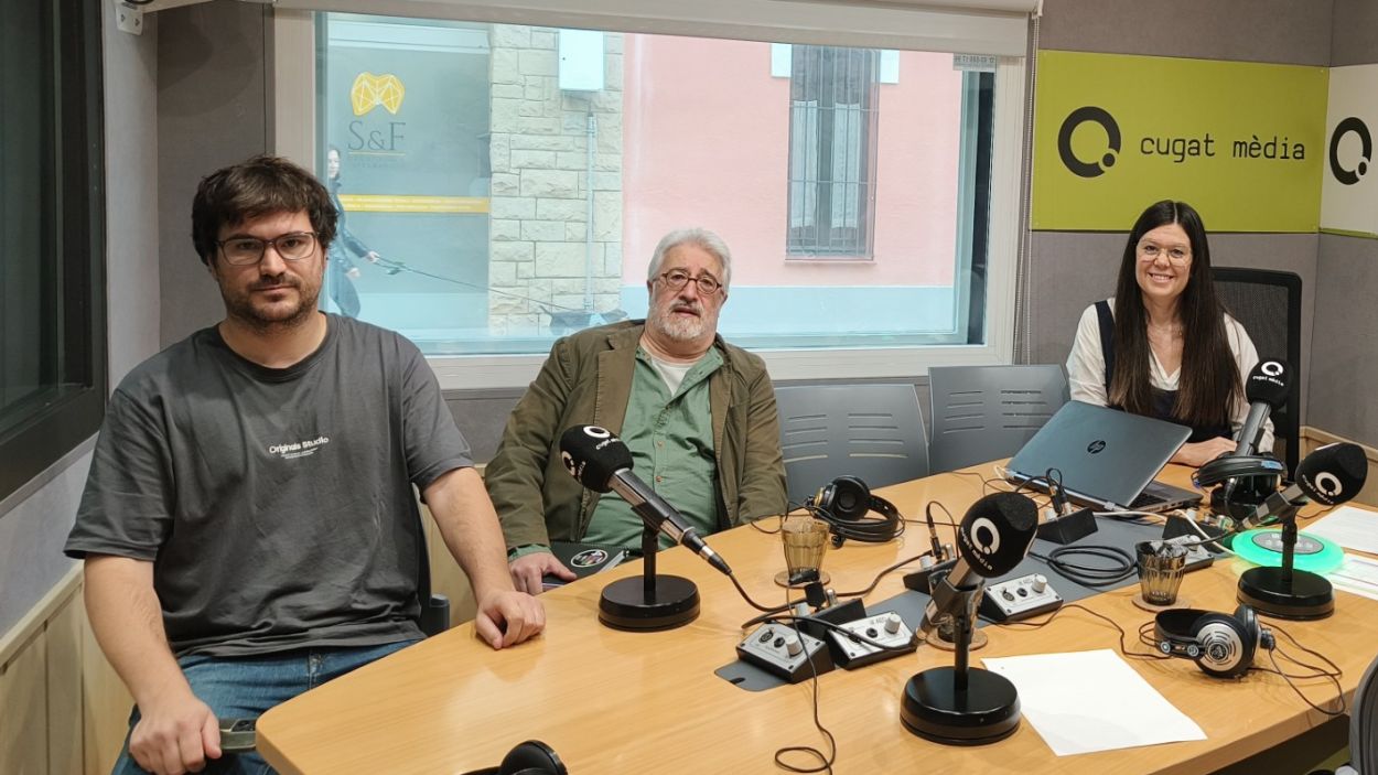 Bernat Bella, Jordi Casas i Alba Triad a l'estudi Ramon Barnils de Rdio Sant Cugat / Cugat Mdia