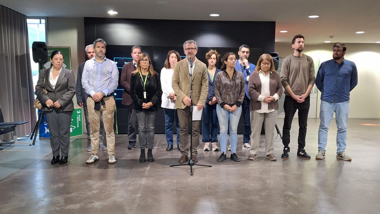 Minut de silenci de l'Ajuntament de Sant Cugat en record a les vctimes de la Dana / Foto: Ajuntament