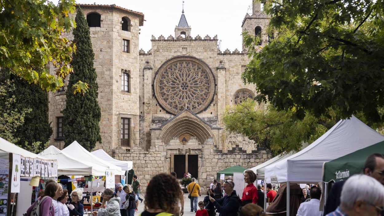 Imatge del Monestir de Sant Cugat, durant una Festa de Tardor / Foto: Ajuntament de Sant Cugat