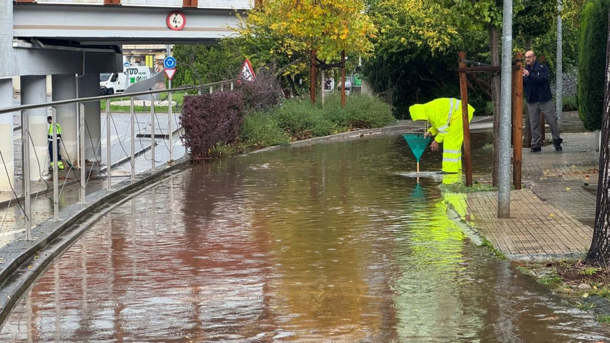 Les inundacions s'han repartit arreu del municipi, com al centre de la ciutat 