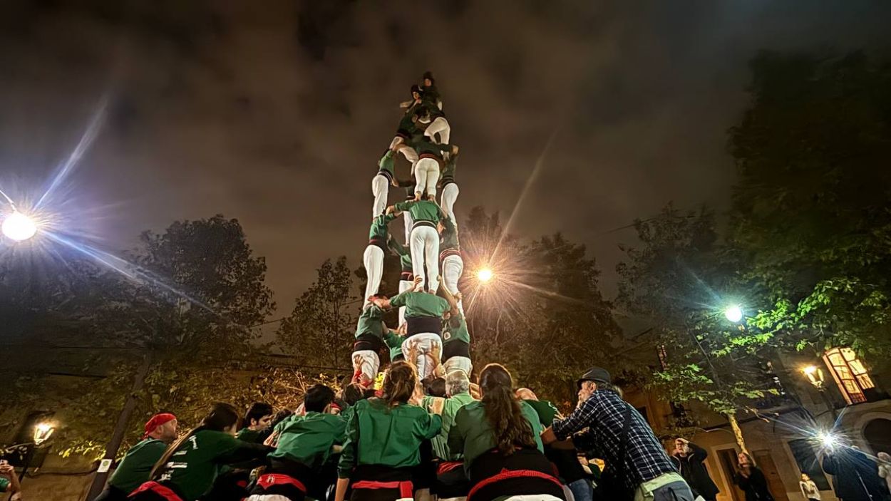 Un moment de les viglies de la Diada de la colla dels Castellers de Sant Cugat / Foto: Cugat Mdia