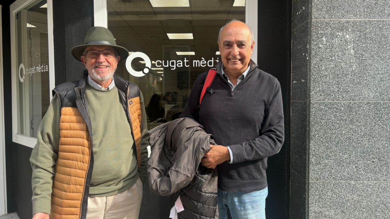 Ton Marimon i Eduard Unzeta, membres del comit local d'Oxfam Intermon / Foto: Cugat Mdia