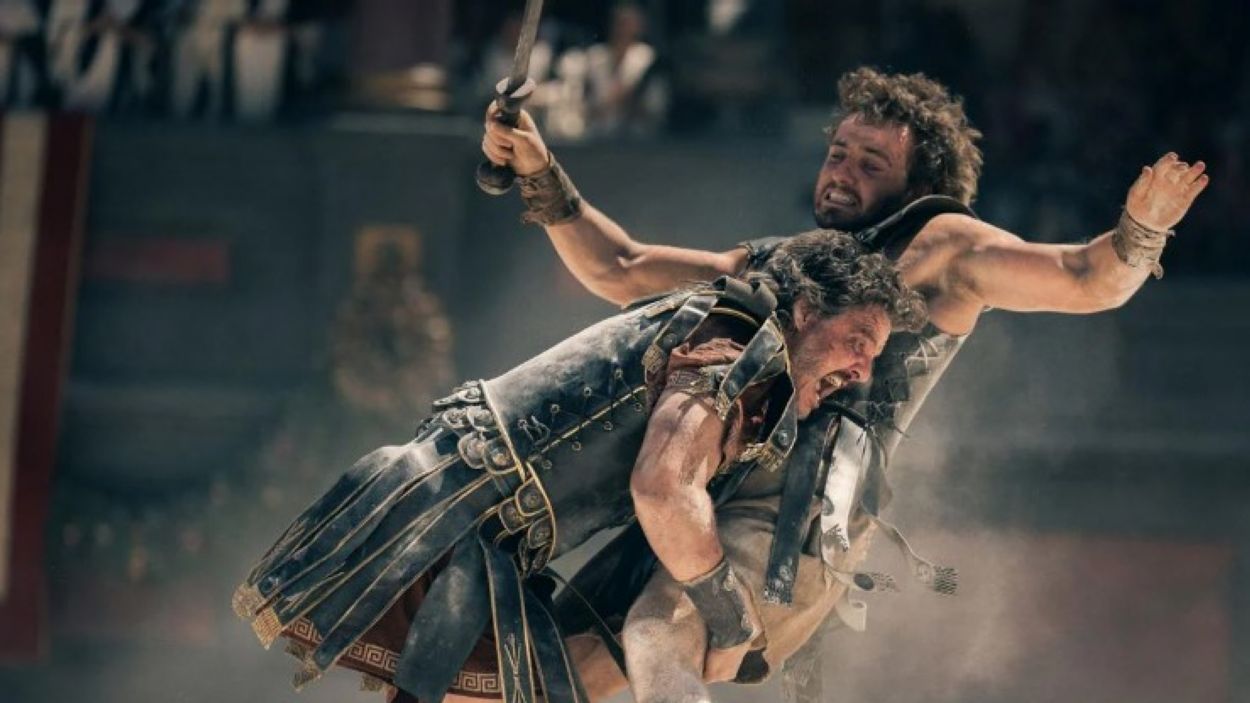 Pedro Pascal i Paul Mescal, en un fotograma de 'Gladiator II'