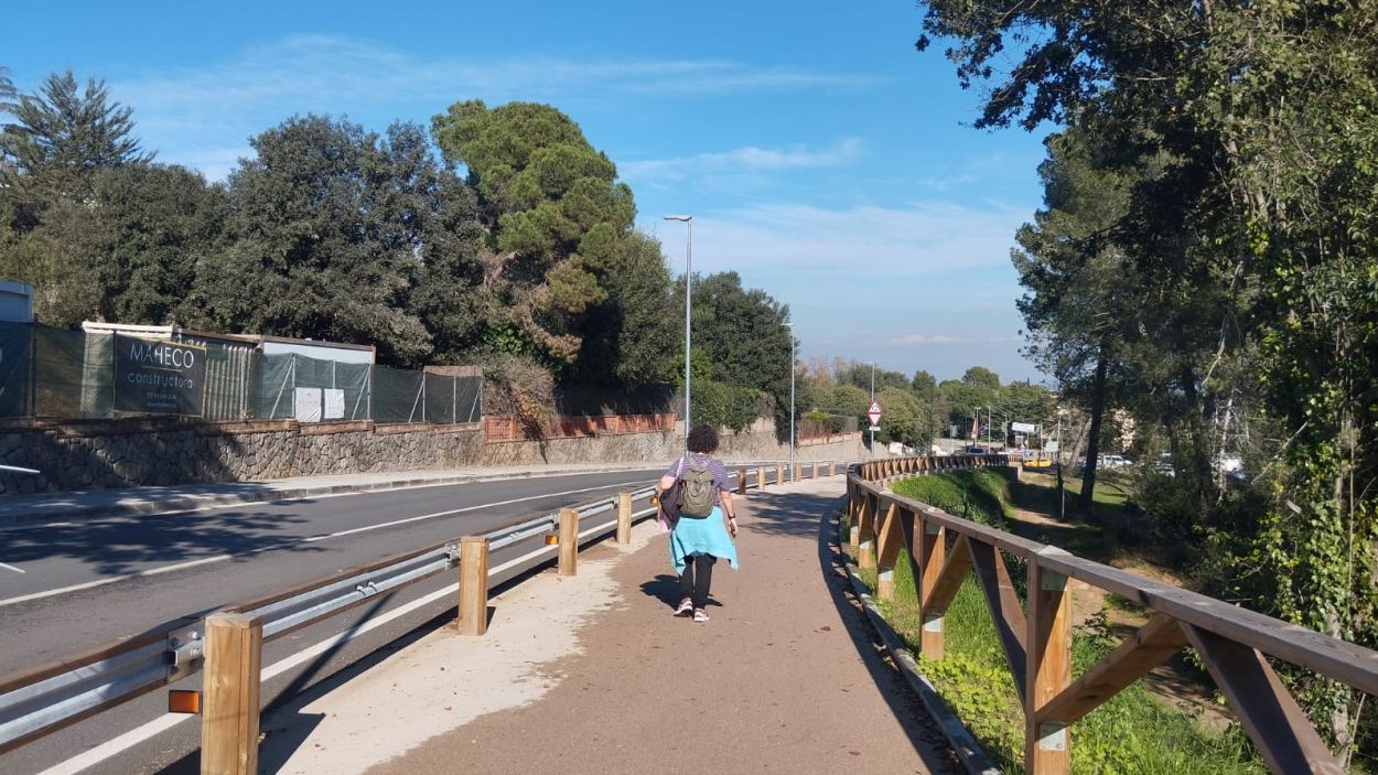 Un tram del carril bici que uneix la Floresta i Valldoreix / Foto: Cugat Mdia