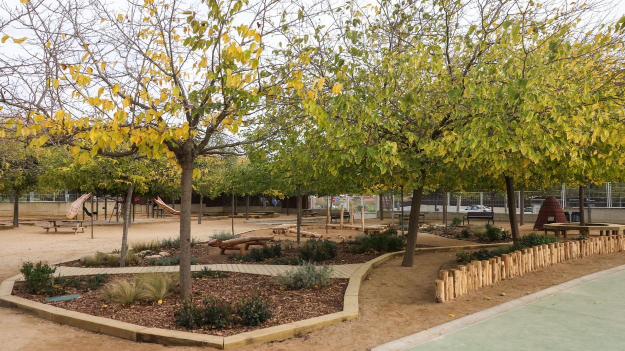 Nou pati de l'escola Ciutat d'Alba / Foto: Ajuntament (Lali Puig)