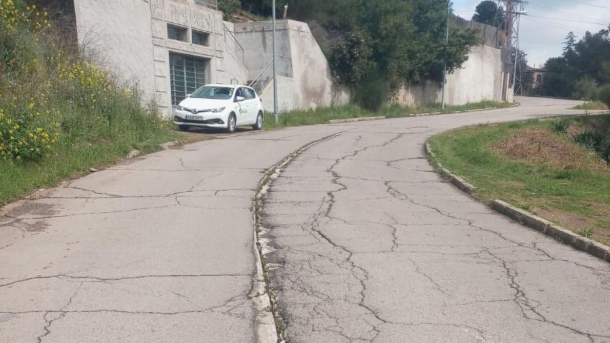 Un dels trams que se sotmetran a un reasfaltat