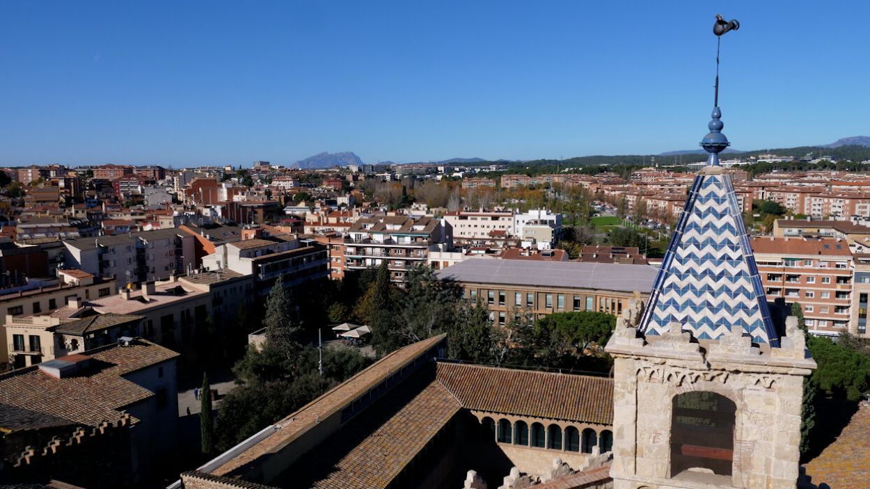 Imatge de Sant Cugat des del campanar / Foto: Llus Llebot