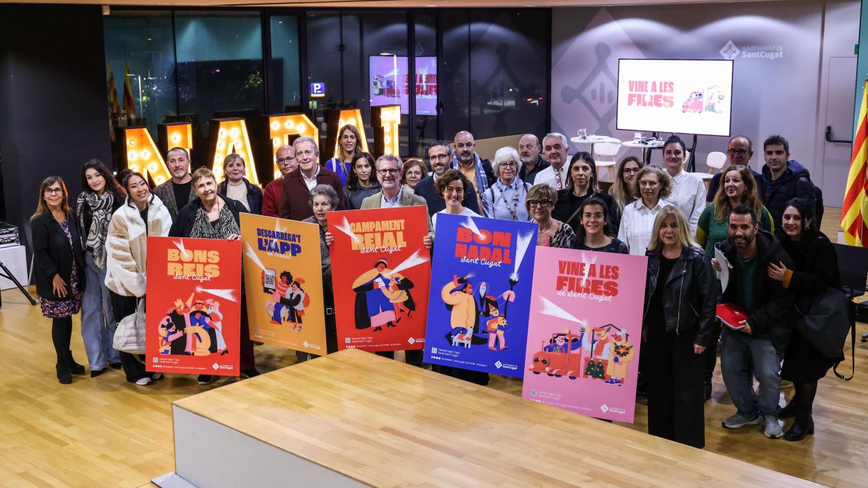 Roda de premsa de la presentaci de les activitats de Nadal 2024 a Sant Cugat