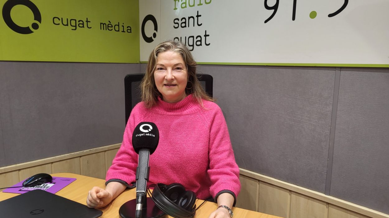 Vernica Bronstein a l'estudi de Rdio Sant Cugat