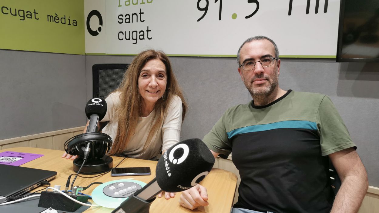 Clara del Ruste i Toni Fernndez, al magazn 'Faves comptades' / Foto: Cugat Mdia