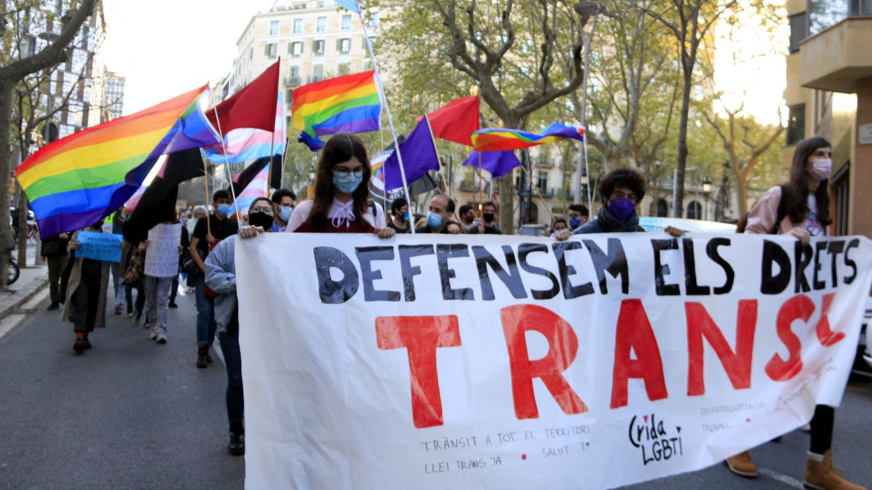 Manifestaci a Barcelona pels drets trans / Foto: ACN