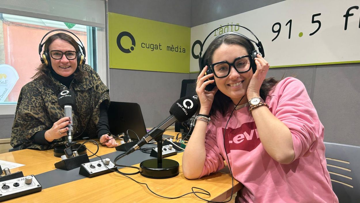 Kuka Fernndez i Eva Garrido repassen l'actualitat del cor al 'Faves comptades' / Foto: Cugat Mdia