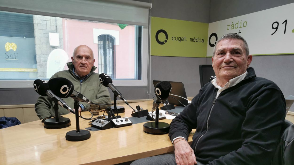 Antoni Gmez, exjugador del CB Sant Cugat i Joan Dur, exjugador Balonmano Sant Cugat / Foto: Cugat Mdia