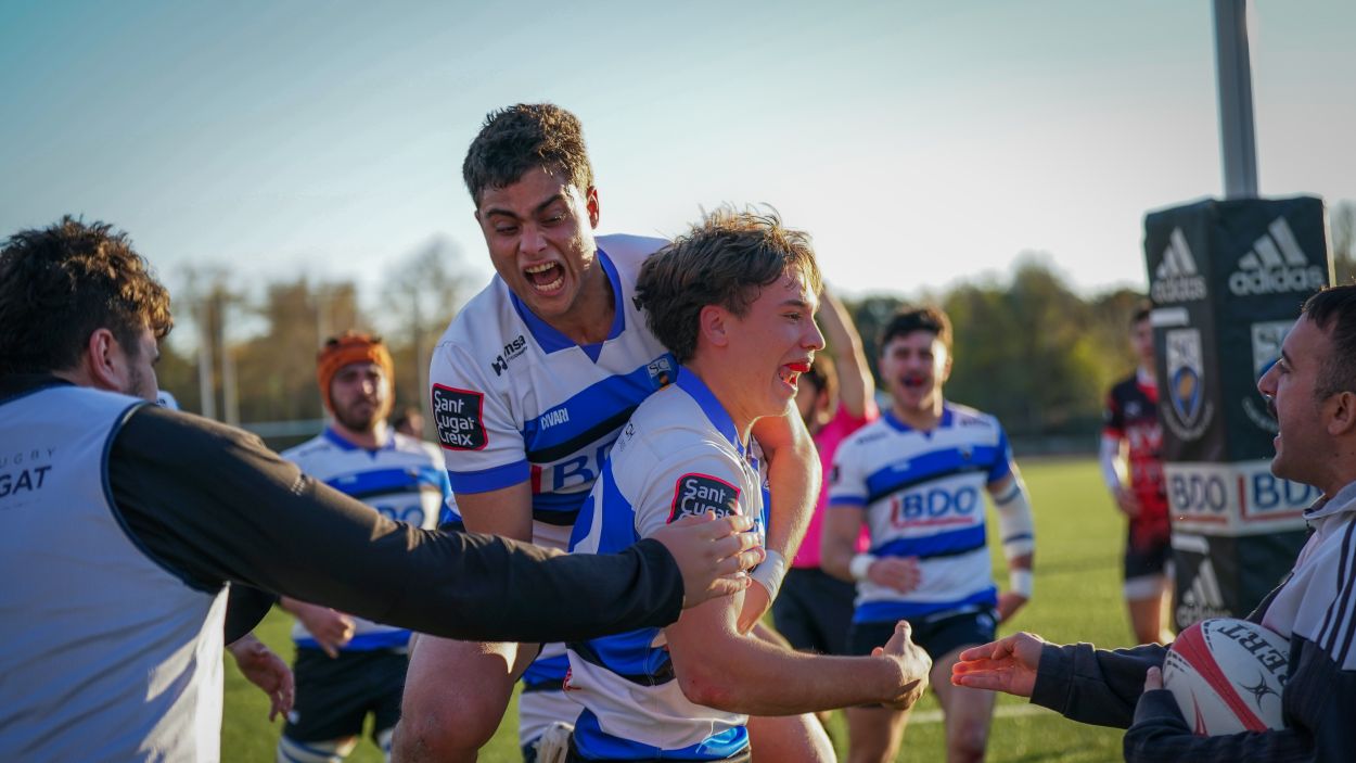 El Rugby Sant Cugat, classificat per a la fase d'ascens a Divisi d'Honor / Foto: Irinarene