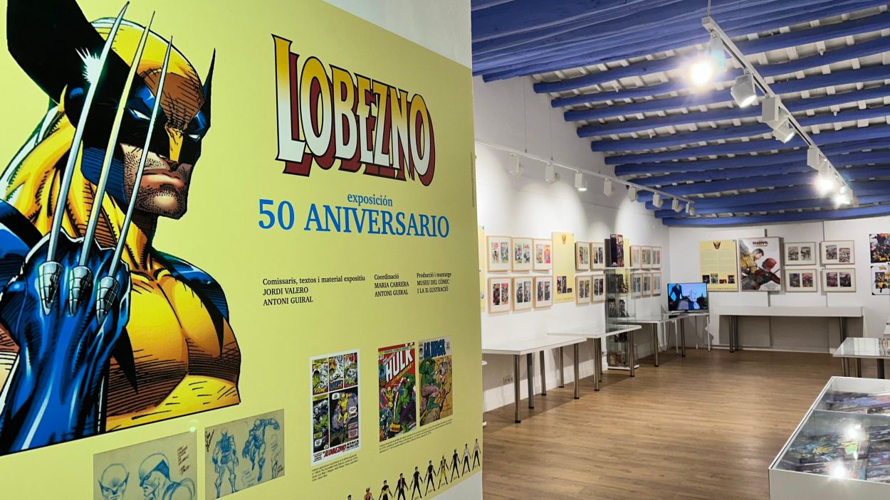 Tot un espai del Museu del Cmic i la illustraci per fer les delcies dels fans de Lobezno / Foto: Cugat Mdia