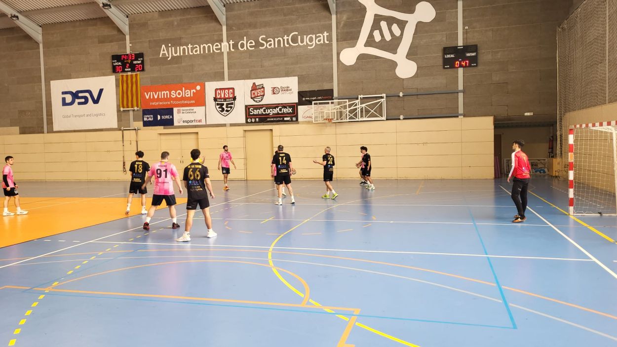 Imatge del partit entre l'Handbol Valldoreix i les Franqueses / Foto: Cugat Mdia