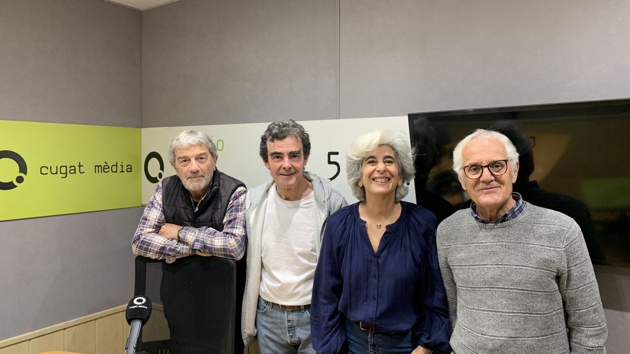 lvar Roda, Toni Sams, Emma Garb i Rogeli Pedr a Rdio Sant Cugat. / Foto: Cugat Mdia