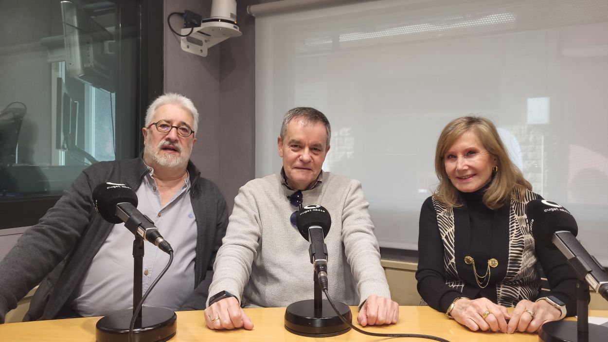 Jordi Casas, Ferran de Juan i Lourdes Dalmau, a l'estudi Ramon Barnils de Rdio Sant Cugat