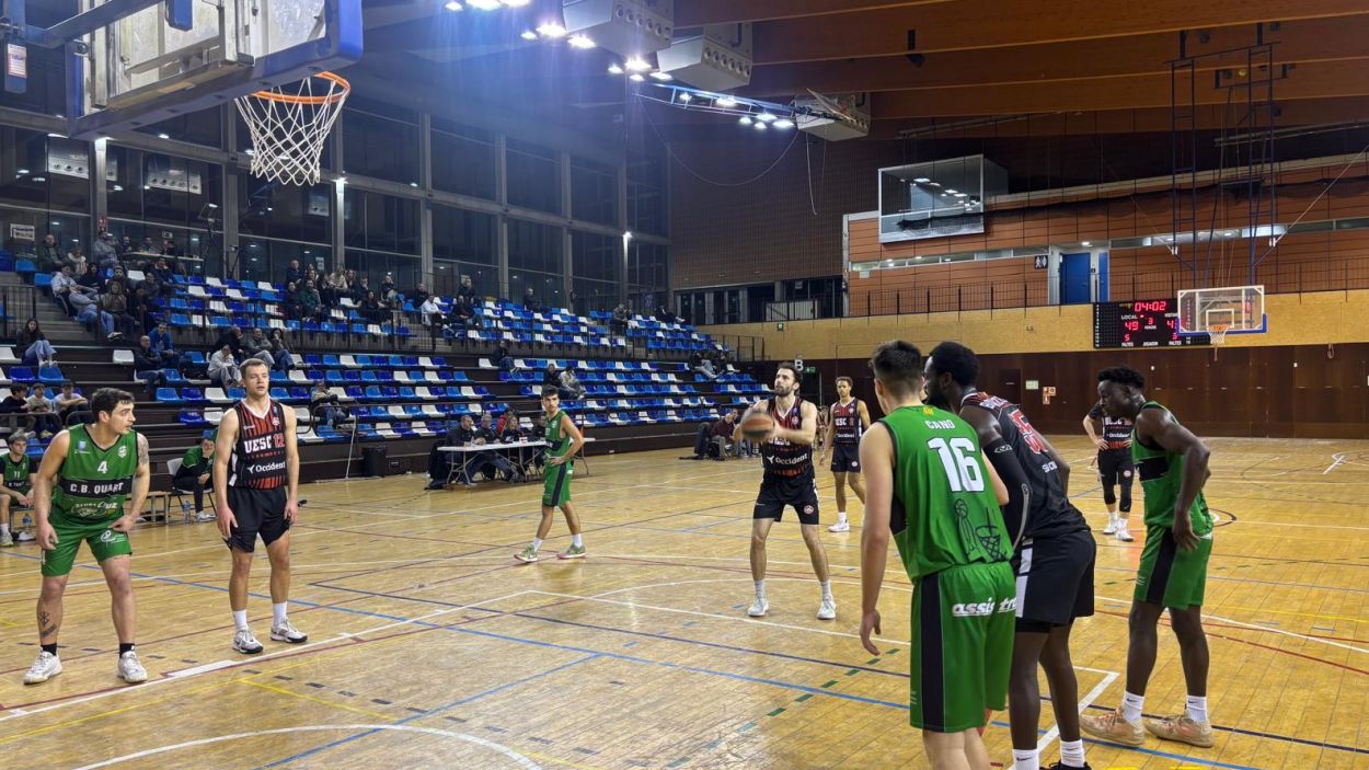 Imatge del partit entre la UESC i el Quart / Foto: Cugat Mdia