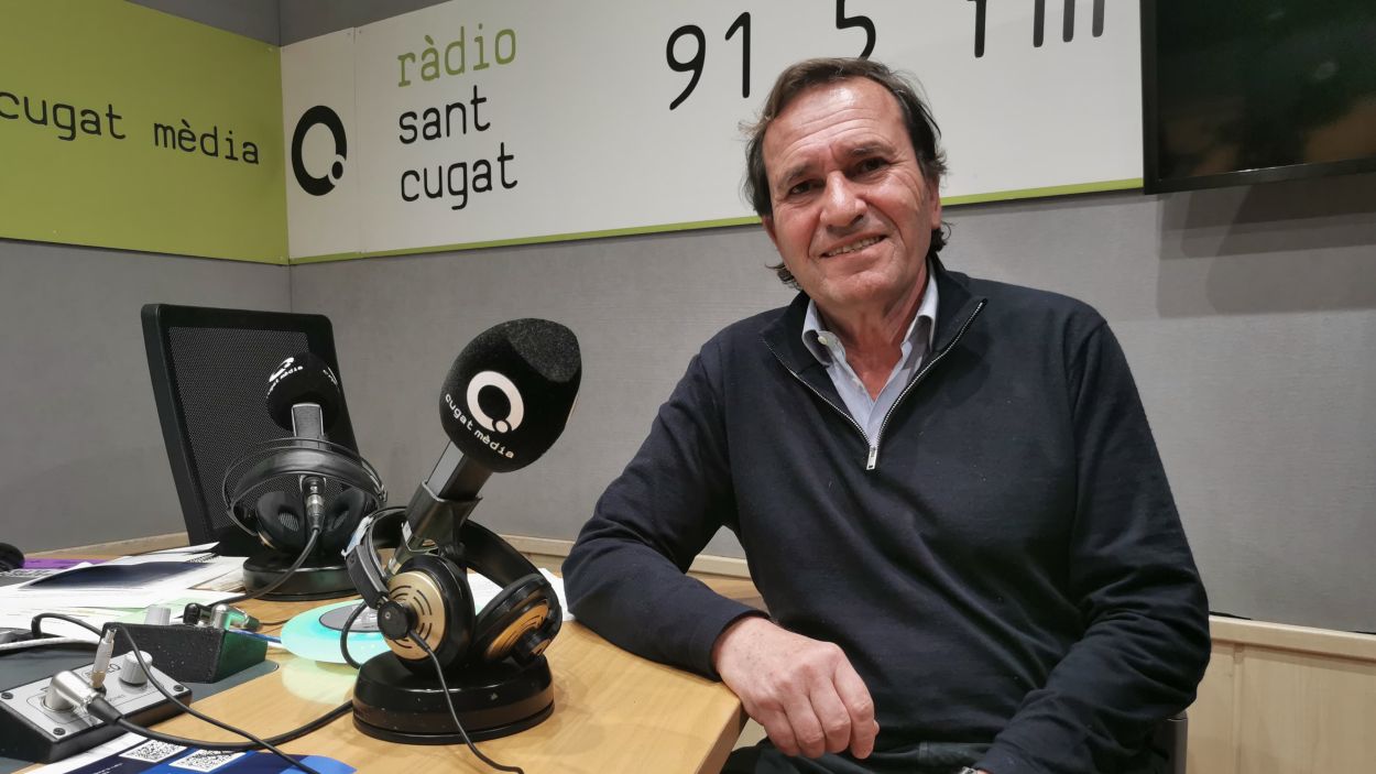 Josep Maria Faura, president del Secot, als estudis de Rdio Sant Cugat / Foto: Cugat Mdia