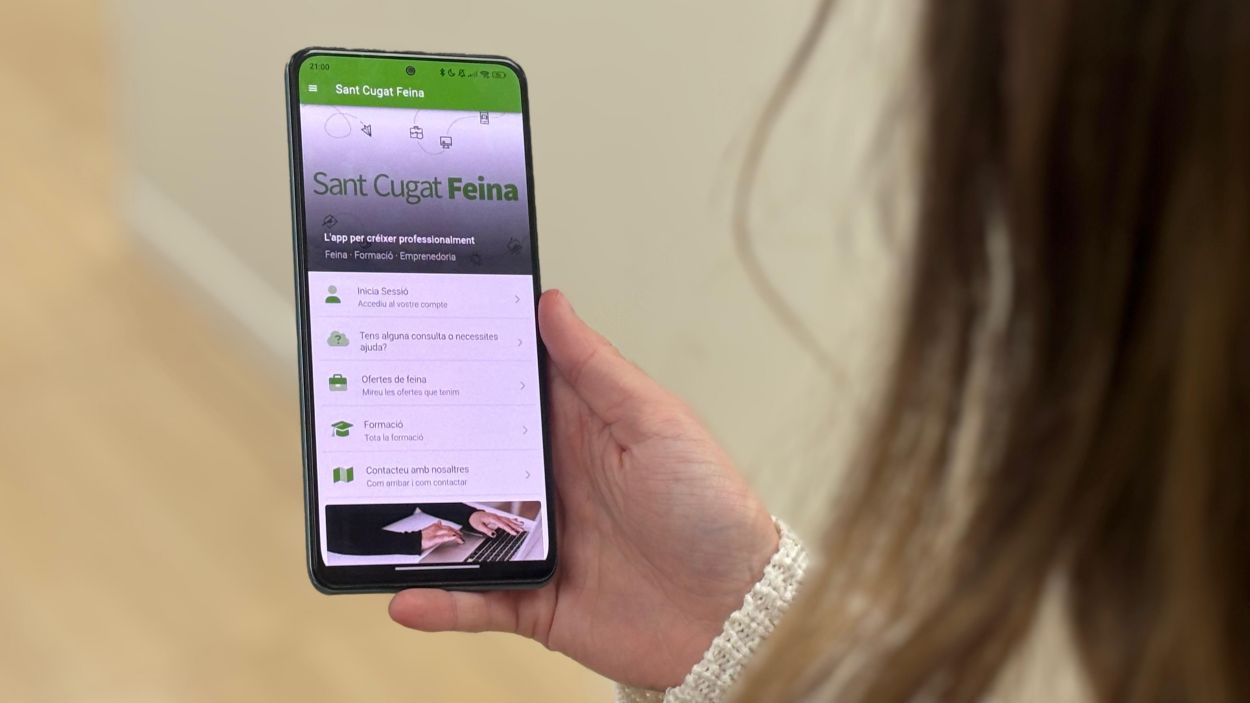 La nova app de Sant Cugat Feina ja es pot descarregar / Foto: Cugat Mdia