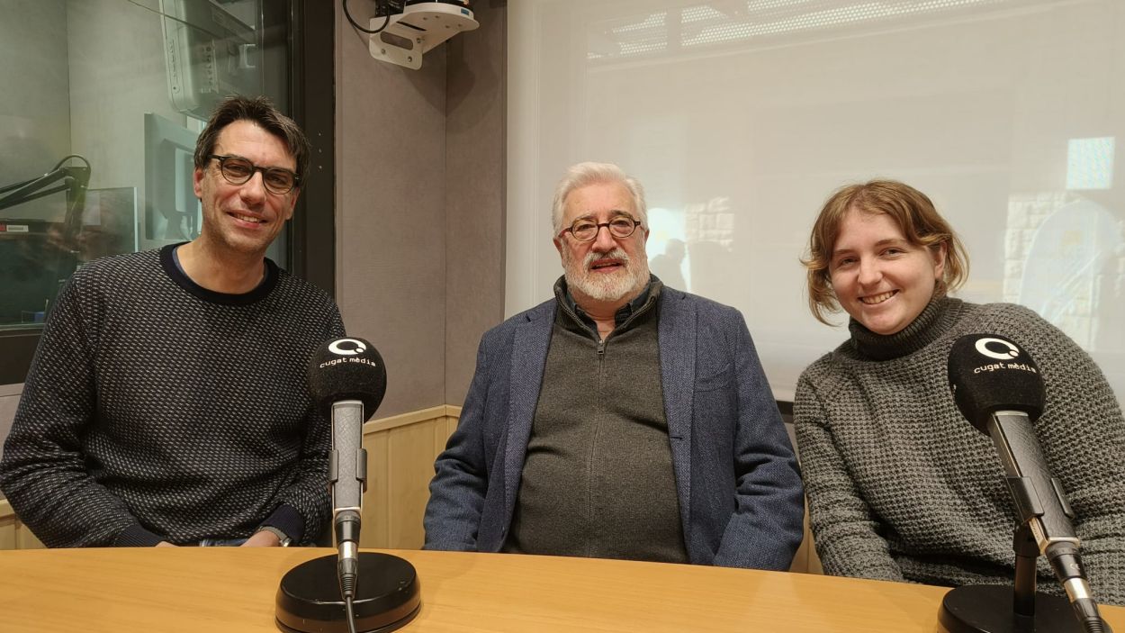 Hctor Verd, Jordi Casas i Laia Coronado a l'estudi Ramon Barnils de Rdio Sant Cugat