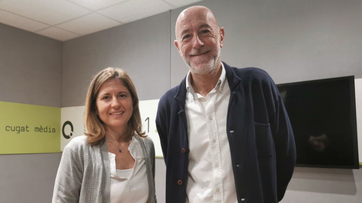 La doctora Slvia Falcon, coordinadora de Medicina Familiar de l'HUGC i territori Valls i el doctor Antonio Arum, cap de Psiquiatria de l'HUGC