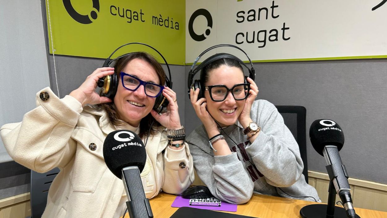 Kuka Fernndez i Eva Garrido, les expertes en crnica social de Rdio Sant Cugat / Foto: Cugat Mdia