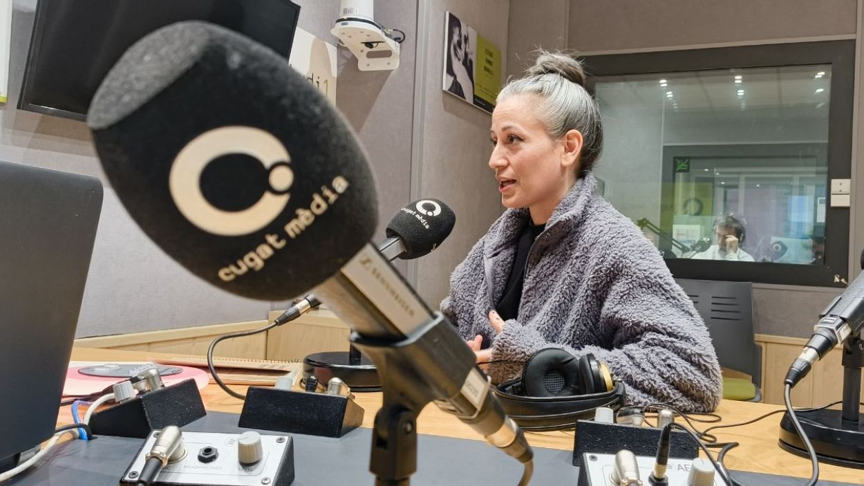 Vernica Portillo, al 'Connectats' de Rdio Sant Cugat / Foto: Cugat Mdia