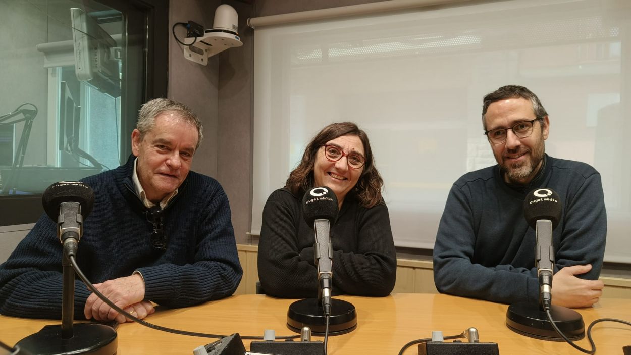 Ferran de Juan, Eva Tataret i Toni Ramon a l'estudi Ramon Barnils de Rdio Sant Cugat