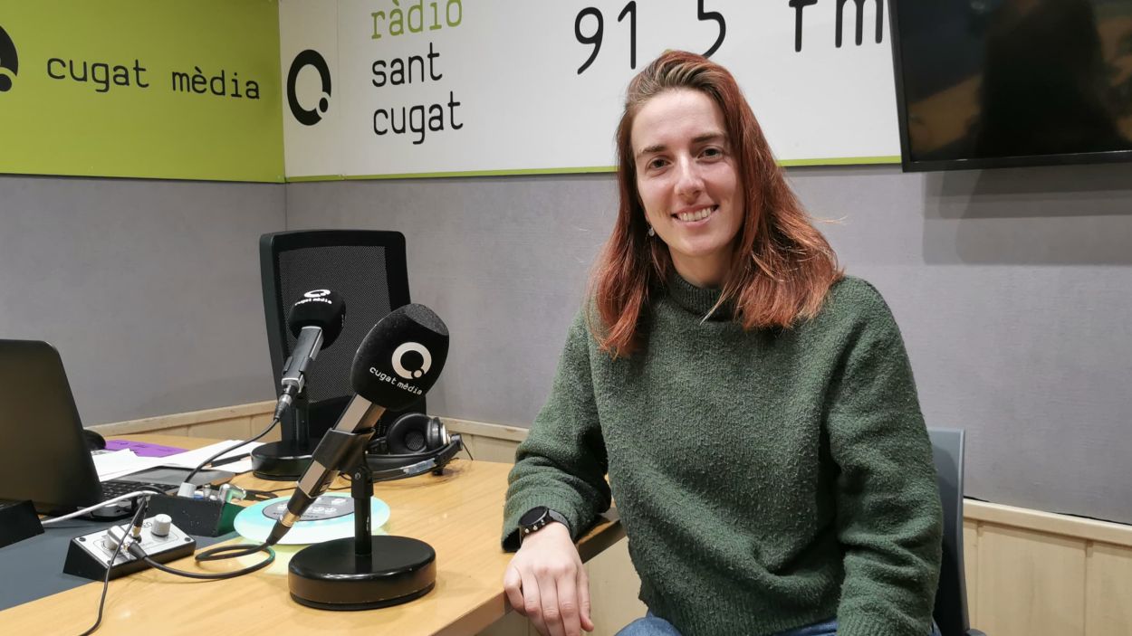 Kate Cap, a l'estudi de Rdio Sant Cugat