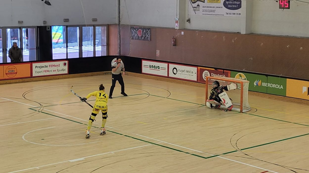 Imatge del quart gol del Vila-sana al Pav 2 / Foto: Cugat Mdia