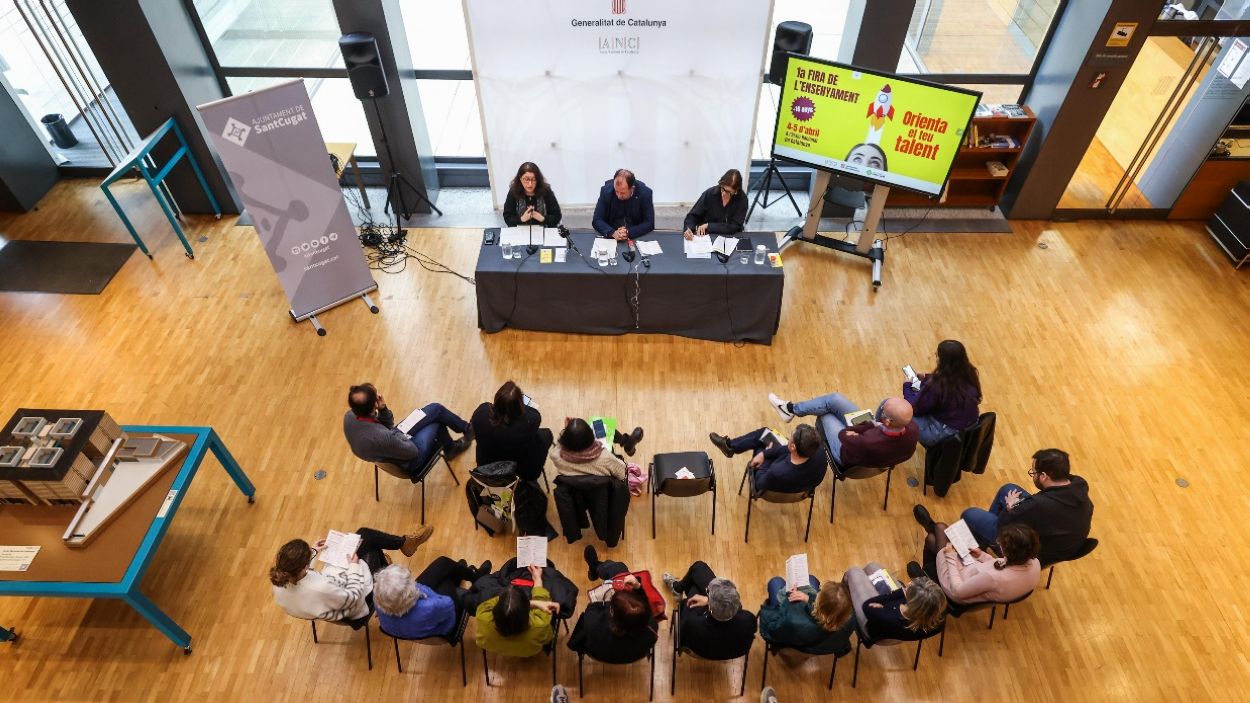 La zona del vestbul de l'ANC ser un dels espais on s'ubicaran part dels estands de la 1a Fira de l'Ensenyament +16 de Sant Cugat