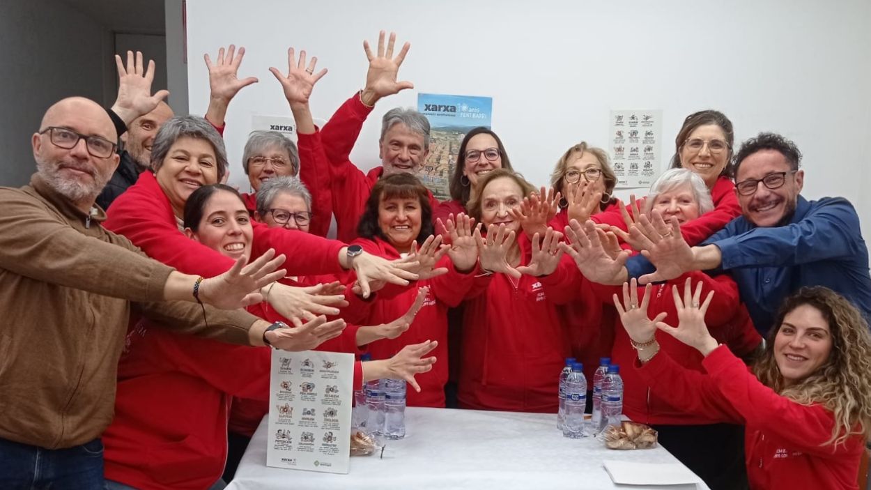 Foto de famlia a la presentaci de l'aniversari de la Xarxa / Foto: Cugat Mdia