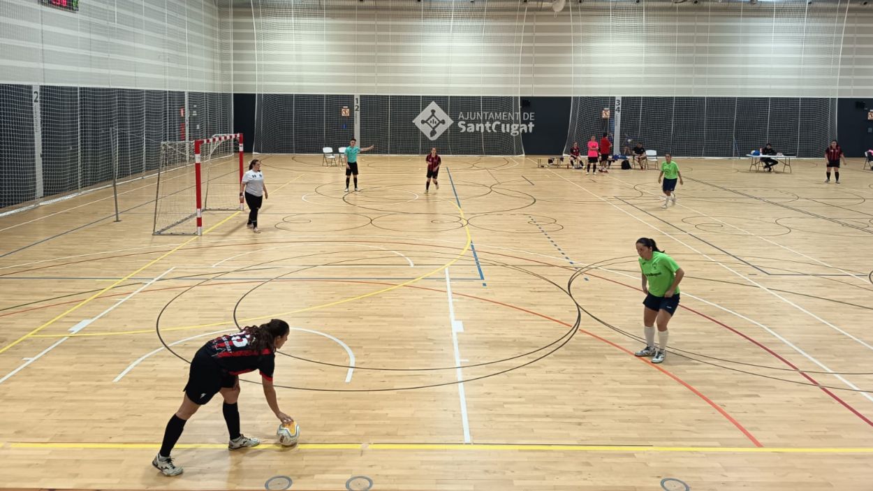 Imatge del partit entre el Futbol Sala Sant Cugat i el Matar / Foto: Cugat Mdia
