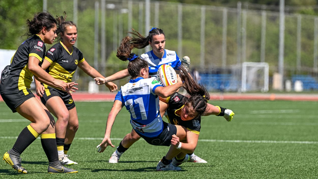El Rugby Sant Cugat, eliminat de les semifinals pel ttol de Lliga Iberdrola / Foto: Roger Menes