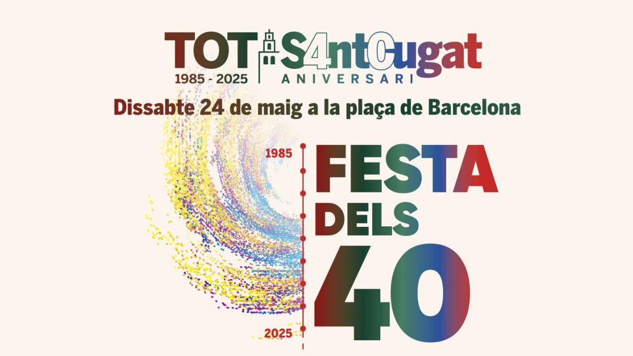 Cartell de la festa de 40 anys del TOT Sant Cugat / Foto: TOT Sant Cugat