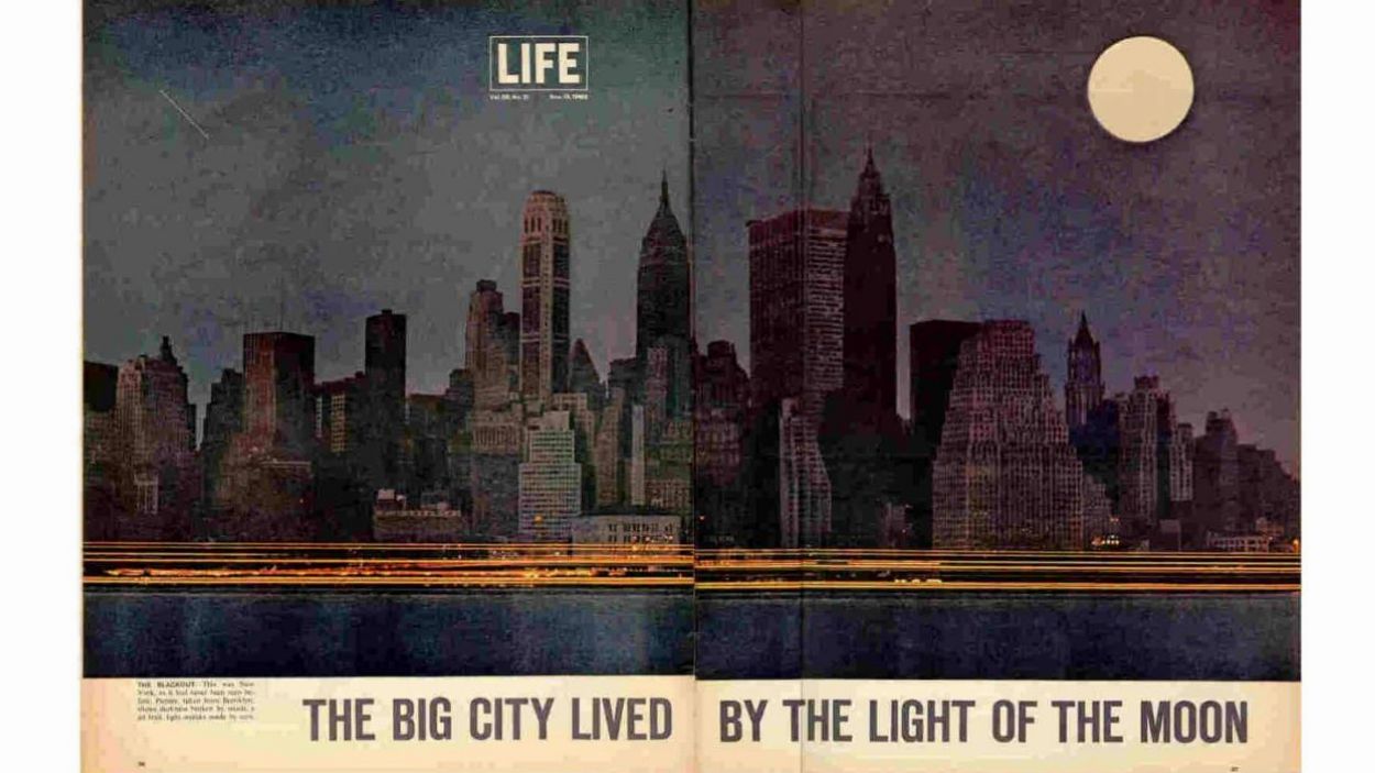 Article de la revista 'Life' de la gran apagada de Nova York del 1965