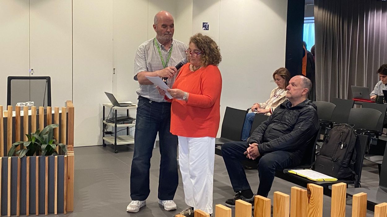 Una de les intervencions a l'audincia pblica / Foto: Cugat Mdia